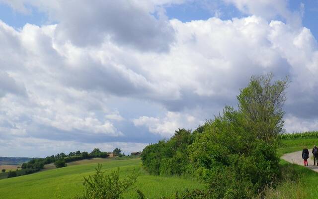 Randonnée. Puylausic, Lombez-Samatan, Savès, Gers, Gascogne, France. 