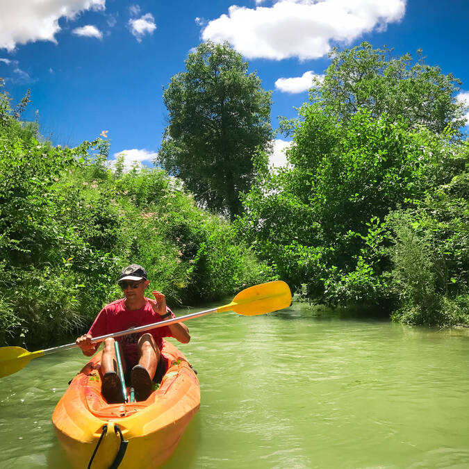 Canoë en Gascogne, Sabaillan, Lombez-Samatan, Savès, Gers, Gascogne, France